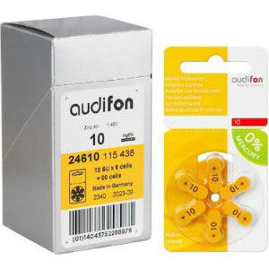product Audifon Μπαταρίες Ακουστικών Βαρηκοΐας 10 1.45V 60τμχ
