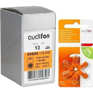 product Audifon Μπαταρίες Ακουστικών Βαρηκοΐας 13 1.45V 60τμχ